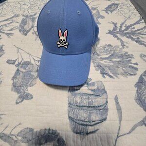 Psycho Bunny Men's Cotton Cap / Hat - Blue , One Size - Free Shipping
